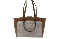 MICHAEL KORS マイケルコース 2wayバッグ 35S8GY3T7B ホワイト/ブラウン PVC/レザー 【460】2148103669750