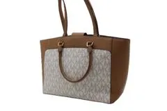MICHAEL KORS マイケルコース 2wayバッグ 35S8GY3T7B ホワイト/ブラウン PVC/レザー 【460】2148103669750