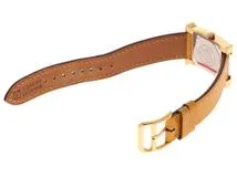HERMES　エルメス　Hウォッチ　HH1.201　アイボリー　GP/ステンレススチール/革　クオーツ　レディース　2148103670930【207】