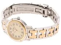 HERMES エルメス クリッパー CL4.220 GP/SS クォーツ【460】2148103670992