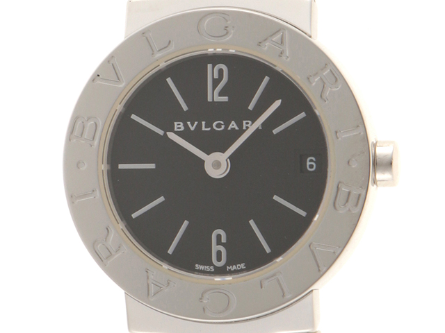 BVLGARI ブルガリ ブルガリ レディース腕時計 SS BB23SS ブラック文字  