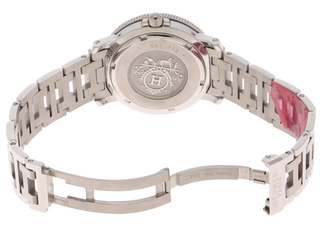 HERMES エルメス クリッパーダイバー メンズ時計 クオーツ SS