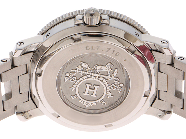 HERMES エルメス クリッパーダイバー メンズ時計 クオーツ SS