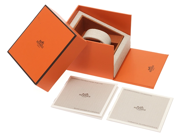 HERMES エルメス 時計 クリッパー クリッパーコンビ アイボリー文字盤 CL4.220 GP/SS クォーツ式 2148103671272 【437】