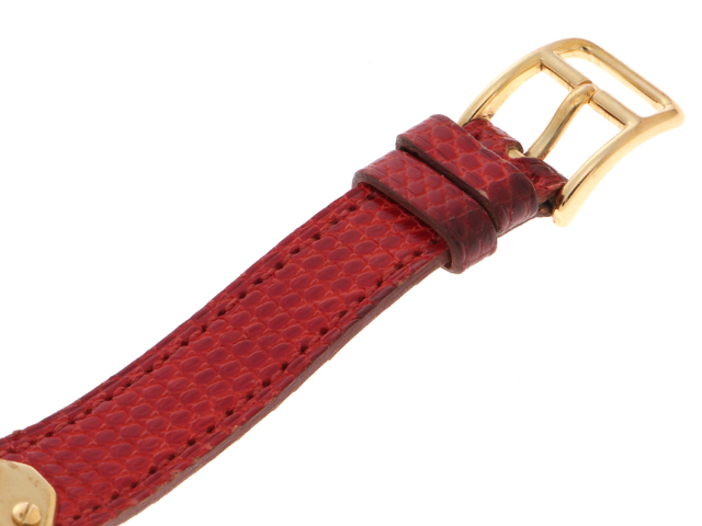 HERMES エルメス ケリーウォッチ KE1.201 GP/リザード レッド
