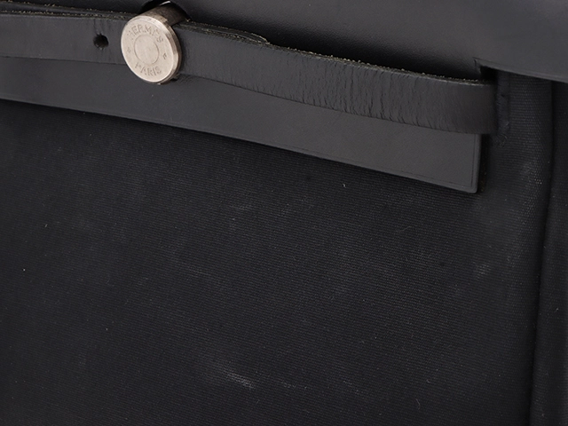 HERMES　エルメス　エールバッグアドPM ブラック／SV　□E刻印(2001年頃製造)【431】2148103672002