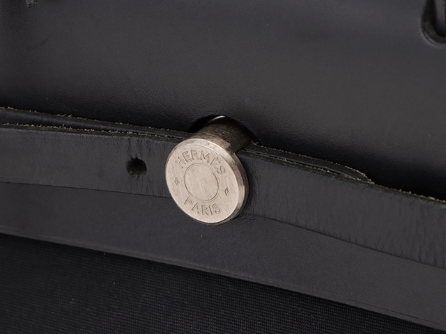 HERMES　エルメス　エールバッグアドPM ブラック／SV　□E刻印(2001年頃製造)【431】2148103672002