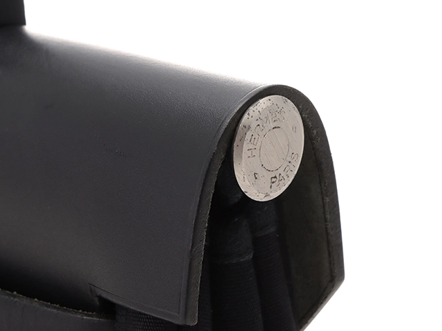 HERMES　エルメス　エールバッグアドPM ブラック／SV　□E刻印(2001年頃製造)【431】2148103672002