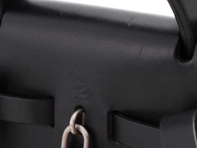 HERMES　エルメス　エールバッグアドPM ブラック／SV　□E刻印(2001年頃製造)【431】2148103672002