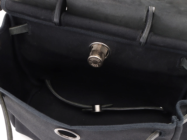 HERMES　エルメス　エールバッグアドPM ブラック／SV　□E刻印(2001年頃製造)【431】2148103672002