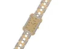 HERMES　エルメス　クロアジュール　CR1.220　ゴールド文字盤　GP/SS　クオーツ　レディース　2148103673665【207】