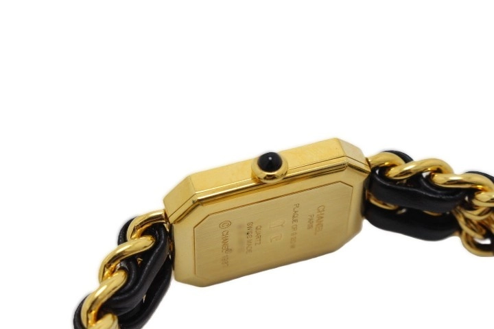 CHANEL シャネル プルミエールXL H0001 GP/レザー クォーツ【460】2148103673825
