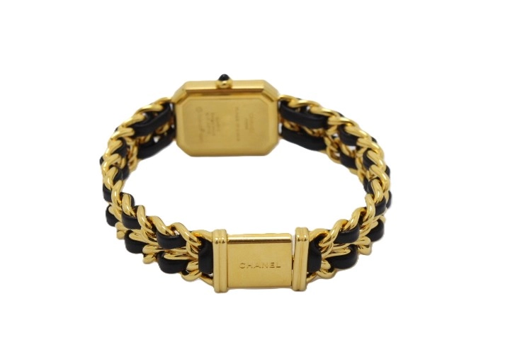 CHANEL シャネル プルミエールXL H0001 GP/レザー クォーツ【460】2148103673825