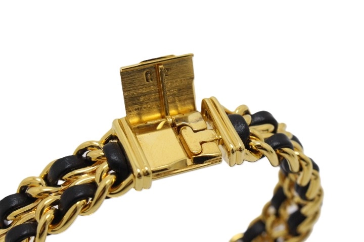 CHANEL シャネル プルミエールXL H0001 GP/レザー クォーツ【460】2148103673825