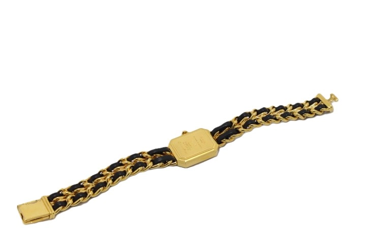 CHANEL シャネル プルミエールXL H0001 GP/レザー クォーツ【460】2148103673825