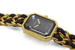 CHANEL シャネル プルミエールXL H0001 GP/レザー クォーツ【460】2148103673825