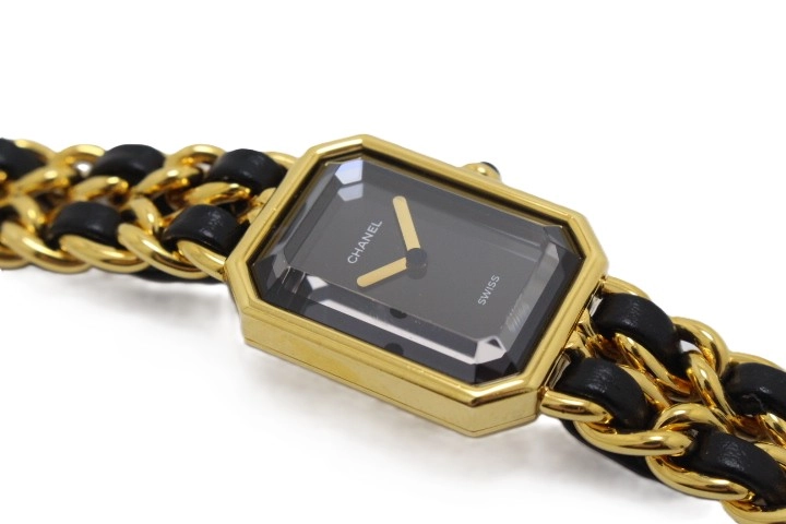 CHANEL シャネル プルミエールXL H0001 GP/レザー クォーツ【460】2148103673825