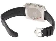 1999年国内 TAG HEUER タグ・ホイヤー 腕時計 モナコ 復刻限定モデル CS2110.FC8119 トリチウムブラック文字盤 ステンレス/革ベルト 自動巻き【472】SJ