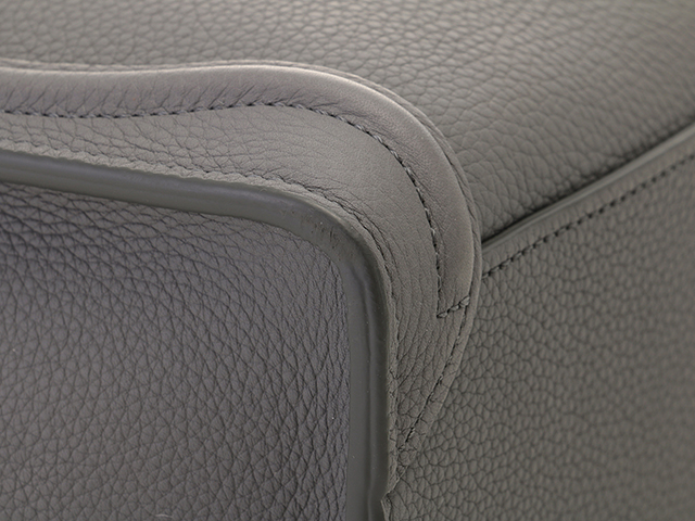 【Celine】ドラムド ナノ ラゲージ スーリス グレー ロゴ レザー 33506_7_2e0c169b-a498-44ba-
