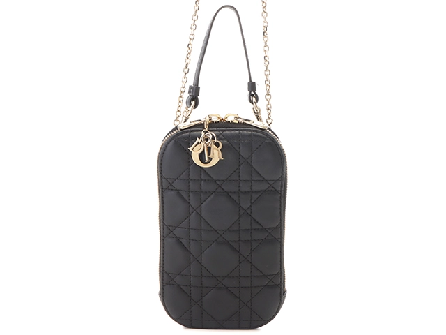 Dior ディオール カナージュ レディディオール フォンポ－チ ブラック／ＧＰ ラムスキン S0872ONMJ_M900【430】2148103674778