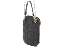 Dior ディオール カナージュ レディディオール フォンポ－チ ブラック／ＧＰ ラムスキン S0872ONMJ_M900【430】2148103674778