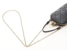 Dior ディオール カナージュ レディディオール フォンポ－チ ブラック／ＧＰ ラムスキン S0872ONMJ_M900【430】2148103674778