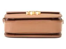 【CELINE】セリーヌ トリオンフ クラシックバッグ ブラウン セリーヌ トリオンフ クラシック レザー ショルダーバッグ
