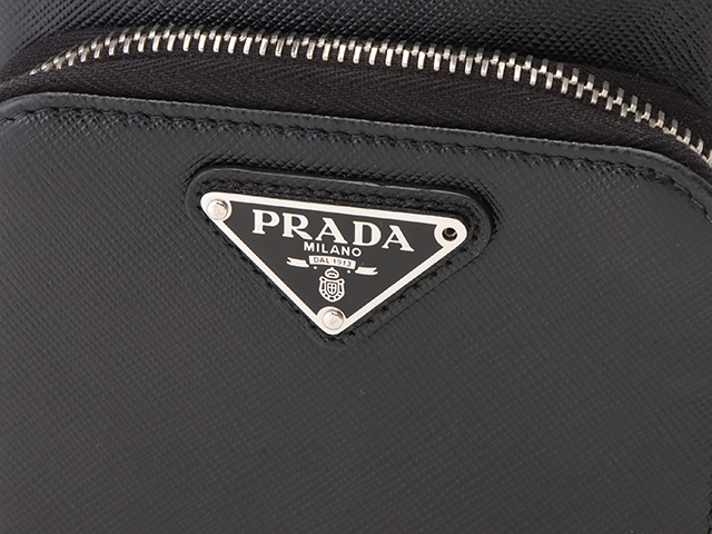 PRADA プラダ スマートフォンケース ブラック サフィアーノ