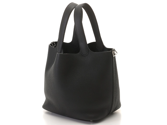 HERMES　エルメス　ピコタンロックMM　 ブラック　SV金具　Y刻印　2020年頃製造【431】2148103675690