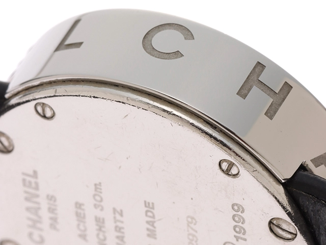 CHANEL　シャネル　ラ・ロンド　H0579　ステンレス/カワ　SS/革　ブラック　レディース　クオーツ【430】2148103677953