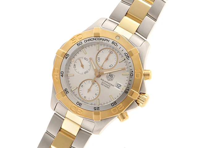 TAG HEUER タグホイヤー CAF2120.BB0816 アクアレーサー SS/GP オートマチック メンズ 腕時計(2148103678103)【200】C