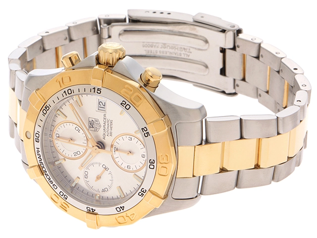 TAG HEUER タグホイヤー CAF2120.BB0816 アクアレーサー SS/GP オートマチック メンズ 腕時計(2148103678103)【200】C