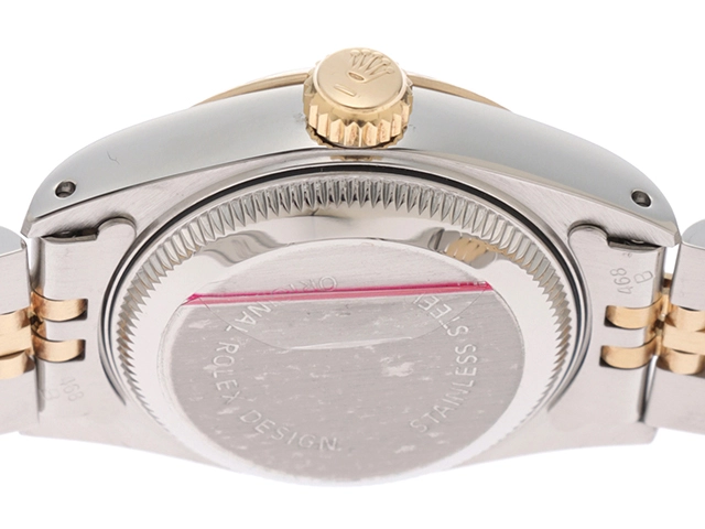 ROLEX　ロレックス　時計　デイトジャスト　69173G　X番　1991年製造　YG/SS　レディース　自動巻き　シャンパン文字盤　10Pダイヤ　トリチウム【431】2148103679124