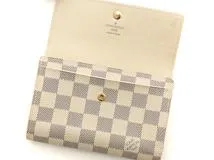 LOUIS VUITTON　ルイヴィトン　ポルトフォイユ・アレクサンドラ　ダミエ・アズール　N63068【472】HG
