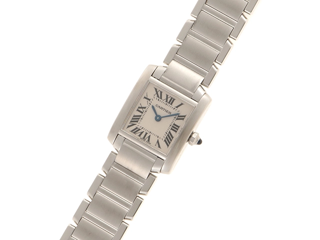 Cartier　カルティエ　タンクフランセーズSM　W51008Q3　ステンレススチール　クォーツ　レディース　腕時計（2148103680960）【200】C