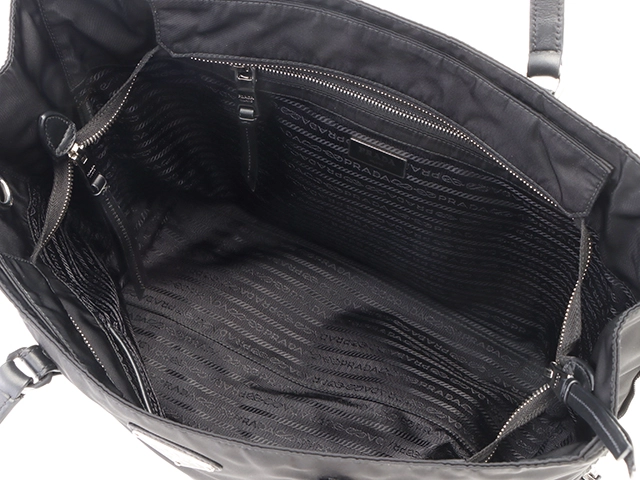 PRADA トートバッグ ブラック 1BG228 【436】 2148103681172