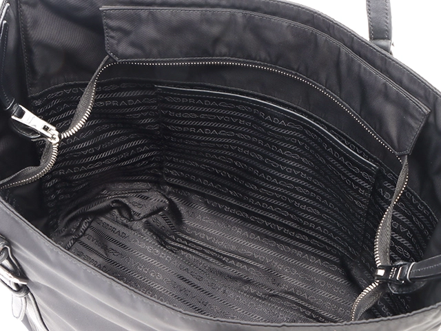 PRADA トートバッグ ブラック 1BG228 【436】 2148103681172