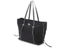 PRADA トートバッグ ブラック 1BG228 【436】 2148103681172