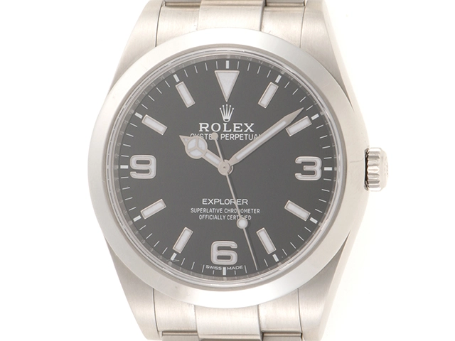 ROLEX ロレックス エクスプローラーⅠ 自動巻き 214270 メンズ腕時計 ブラック SS【431】2148103681462  の購入なら「質」の大黒屋（公式）