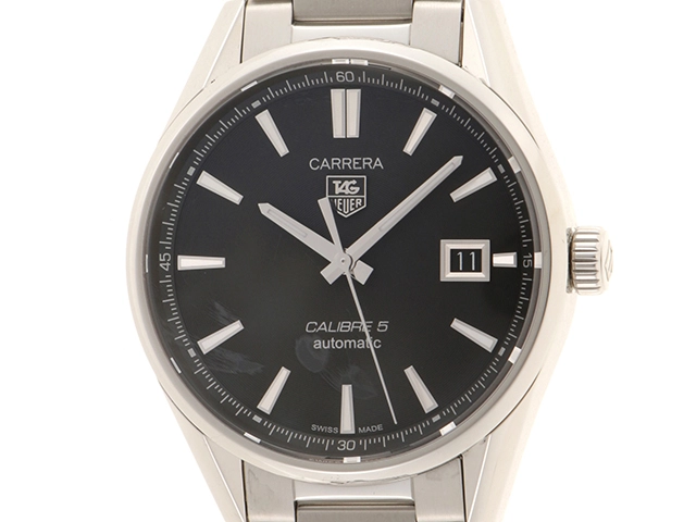 TAG HEUER タグ・ホイヤー カレラ・キャリバー5 WAR211A.BA0782 SS 男性用自動巻時計【473】  の購入なら「質」の大黒屋（公式）