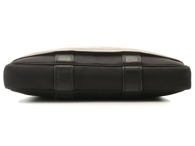 HERMES エルメス ビジネスバッグ ブリーフケース アカプルコオディナトゥール ブラック　キャンバス/レザー 【472】KS