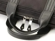 HERMES エルメス ビジネスバッグ ブリーフケース アカプルコオディナトゥール ブラック　キャンバス/レザー 【472】KS