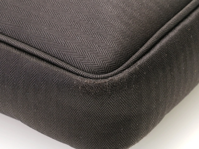 HERMES エルメス ビジネスバッグ ブリーフケース アカプルコオディナトゥール ブラック　キャンバス/レザー 【472】KS