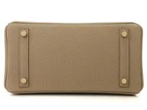 【大黒屋ECサイト・店頭限定】　HERMES　エルメス　バーキン25　ベージュマルファ　ゴールド金具　トゴ　W刻印　【432】2148103682193
