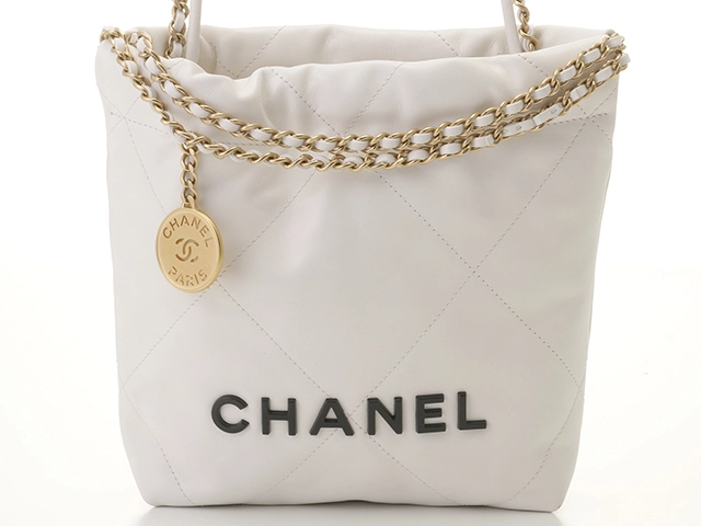 CHANEL シャネル 2ＷＡＹショルダーバッグ シャネル22 ミニサイズ ホワイト・ＧＰ金具 レザー AS3980【472】HA  の購入なら「質」の大黒屋（公式）