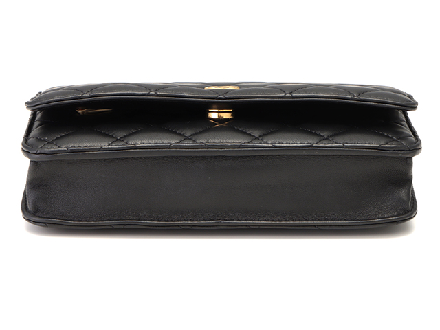 【美品】CHANEL（シャネル）マトラッセラムスキン長財布黒　チェーンウォレット 楽天市場】【美品】 シャネル 長財布 クラシック ロングジップ