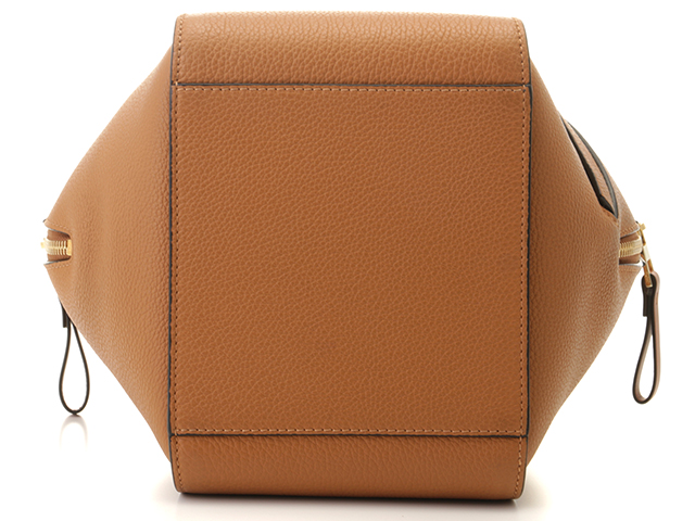 LOEWE ロエベ コンパクトハンモックバッグ ブラウン カーフ