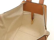 LOEWE　ロエベ　コンパクトハンモックバッグ　ブラウン　カーフ　A538H13X03　2WAYショルダーバッグ【431】