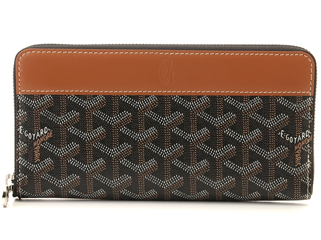 GOYARD ゴヤール 長財布 マティニョンＧＭ ウォレット ブラック／ナチュラル ＰＶＣ／レザー 【472】ＹＮ の購入なら「質」の大黒屋（公式）