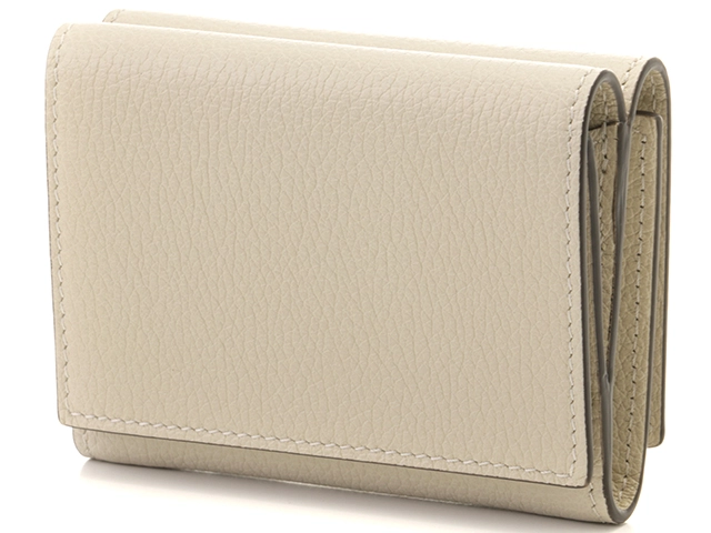 GUCCI グッチ ロゴ コンパクトウォレット アイボリー レザー 731694 2148103683442 【431】